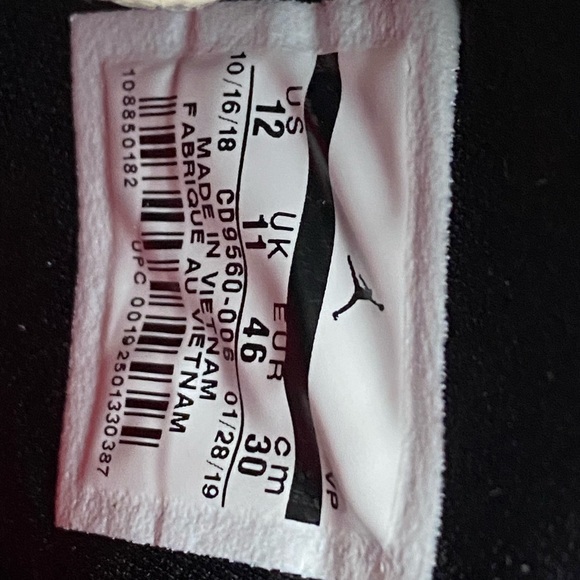 COPY - Nike Air Jordan XXXIII (33) SE Black/Cement Size 12M - Picture 8 of 11